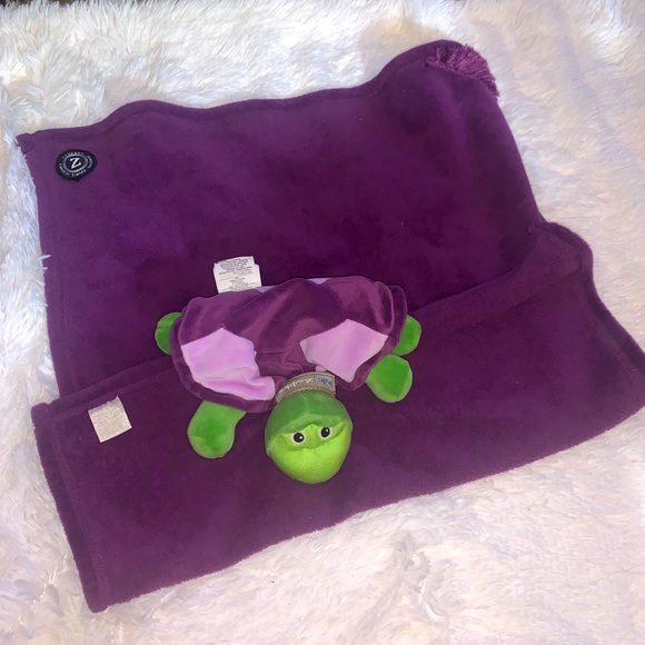 Zoobies Baby Child Security Blanket Tama the Tortoise - Picture 1 of 11